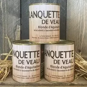 Plats cuisinés - Blanquette de Veau - Blonde d'Aquitaine - 800g - Ferme Sahouret